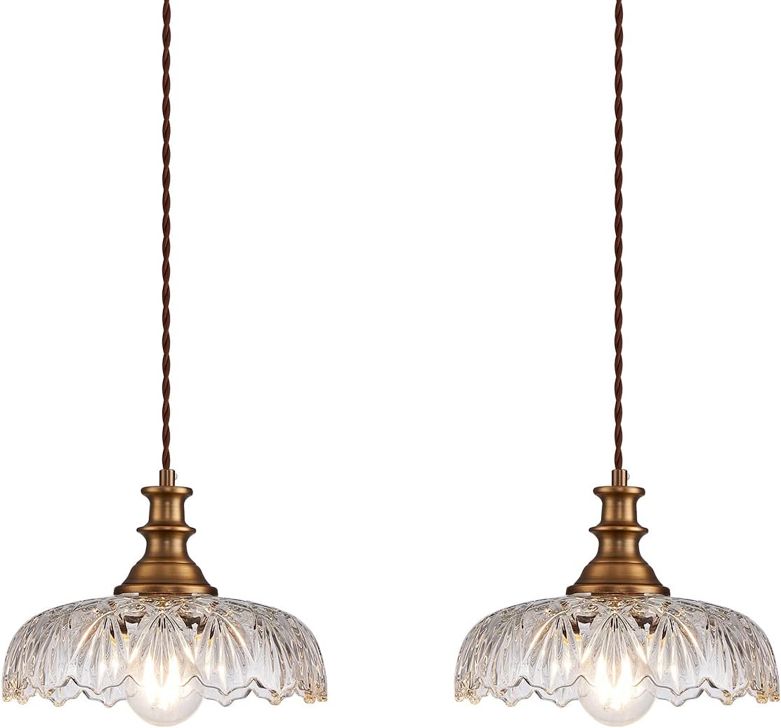 HDDFL Vintage Pendant Lights Fixture Modern Pendant Lighting Fixtures Hanging Lamp for Kitchen Island Bedroom Living Room Hallway