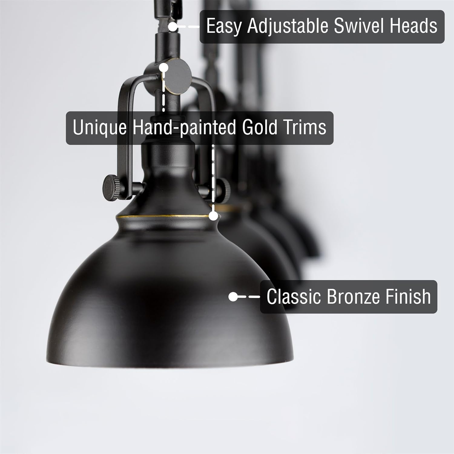 Kira Home Broadway 30" Industrial 4-Light Directional Track Lighting, Vintage Wall/Ceiling Light + Adjustable Heads, Oil Rubbed Bronze Finish