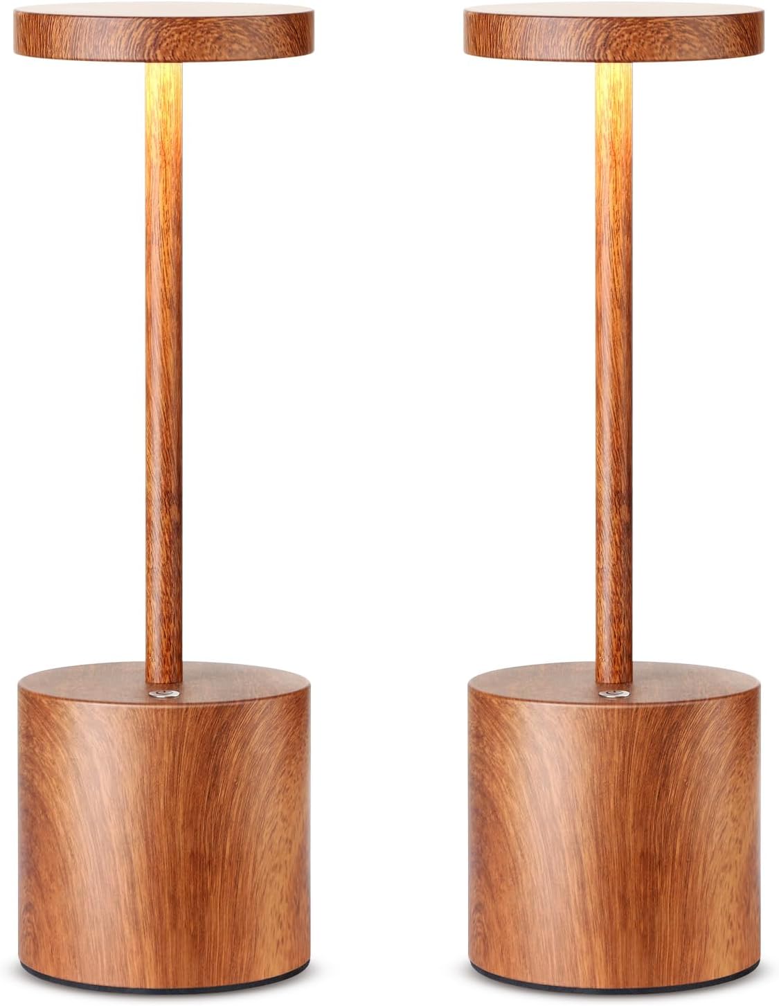 SAKRINGT 2 Pack Cordless Table Lamp Rechargeable,5000mAh Battery Operated Portable LED Table Light,Dimming Desk Lamp for Patio/Restaurant/Outdoor