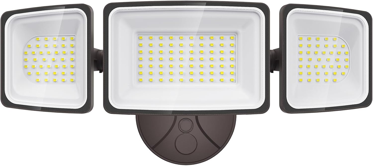 Onforu 130W LED Security Light, 13000LM Outdoor Indoor Flood Light Switch Controlled, IP65 Waterproof LED Exterior Floodlight, 6500K White Wall Mount Security Lighting for Entryway,Garage,Yard,Eave