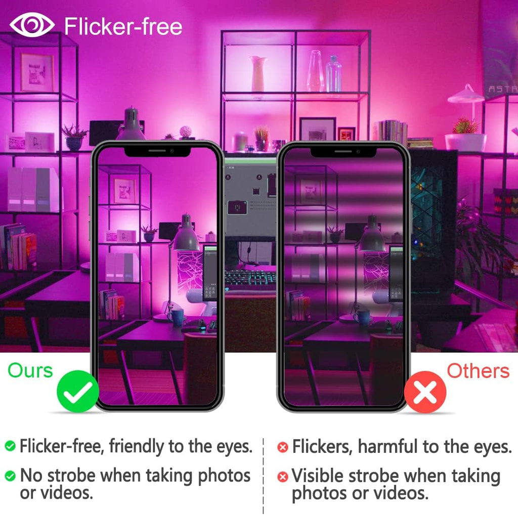 LED Flood Light Outdoor, 30W Equivalent 3000LM Smart RGB Landscape Lighting with APP Control, DIY Scenes - Timing - 5700K Daylight White -Color Changing Uplight, IP66 Waterproof US Plug MELPO(4 Pack)