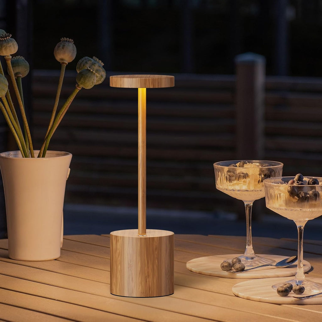 SAKRINGT 2 Pack Cordless Table Lamp Rechargeable,5000mAh Battery Operated Portable LED Table Light,Dimming Desk Lamp for Patio/Restaurant/Outdoor