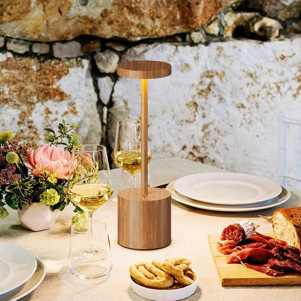 SAKRINGT 2 Pack Cordless Table Lamp Rechargeable,5000mAh Battery Operated Portable LED Table Light,Dimming Desk Lamp for Patio/Restaurant/Outdoor